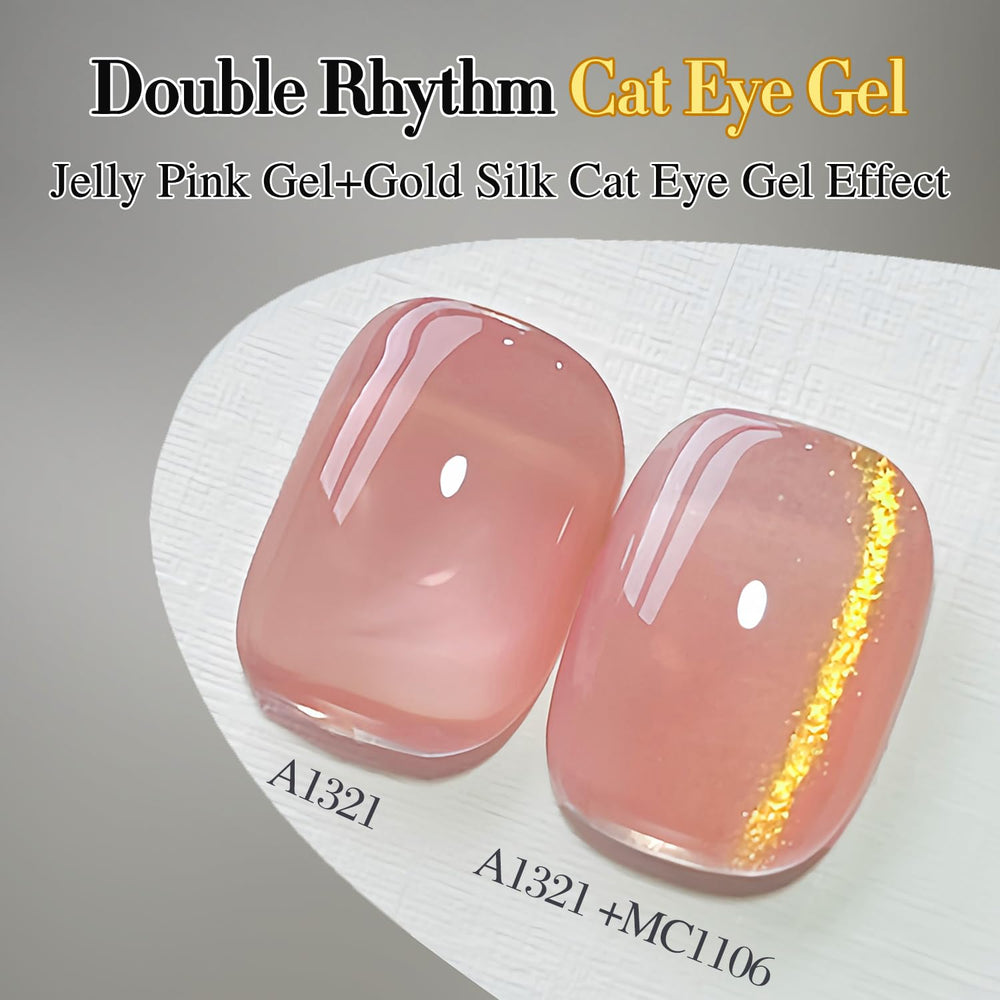 Double Rhythm magnet in use creating cat eye line for instant dimensional effect
