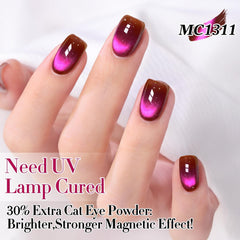 Double Rhythm brush applying jelly-gel showing smooth application and even coverage benefit