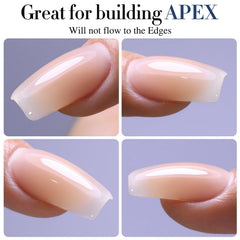 Double Rhythm applying extension tip with gel showcasing seamless length addition