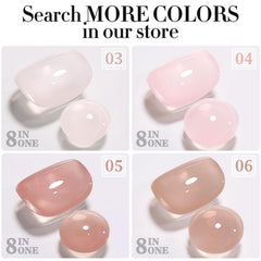Double Rhythm gel curing under LED/UV lamp illustrating rapid hardening benefit