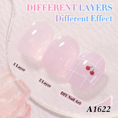 Double Rhythm brush stroke close-up demonstrating smooth application for precise nails