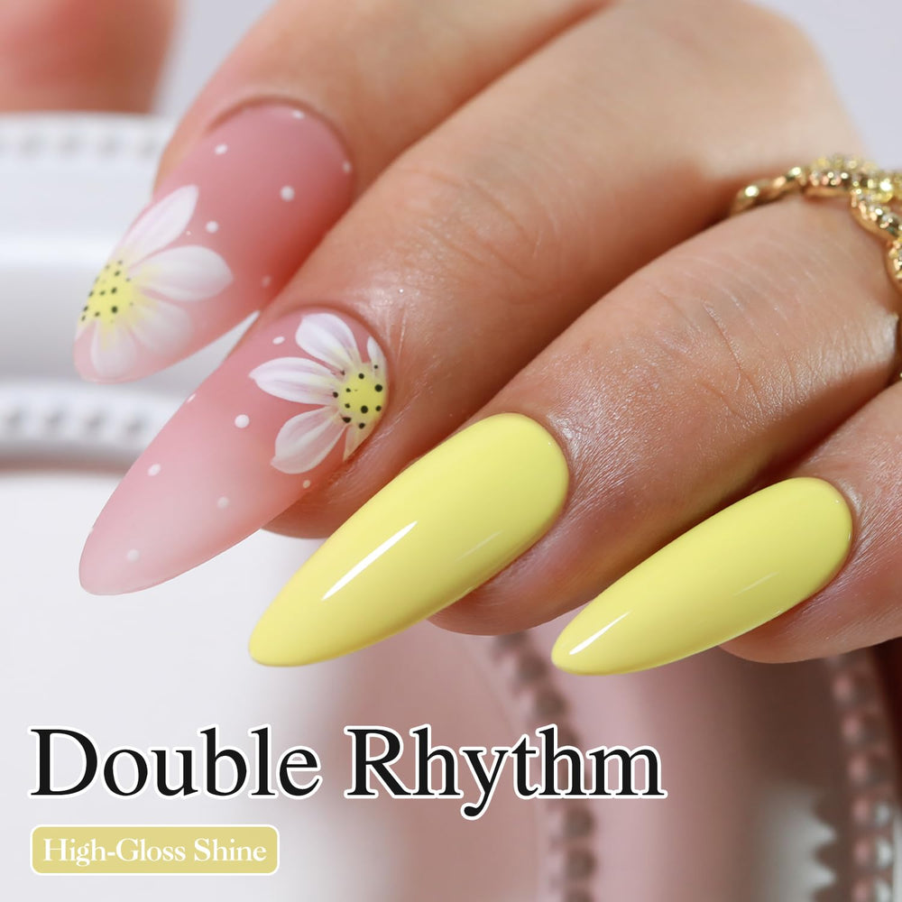 Double Rhythm brush stroke swatch showing smooth coverage and ease of application