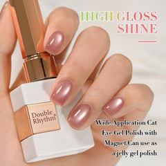 Double Rhythm swatches showing sheer single coat versus layered depth for custom opacity