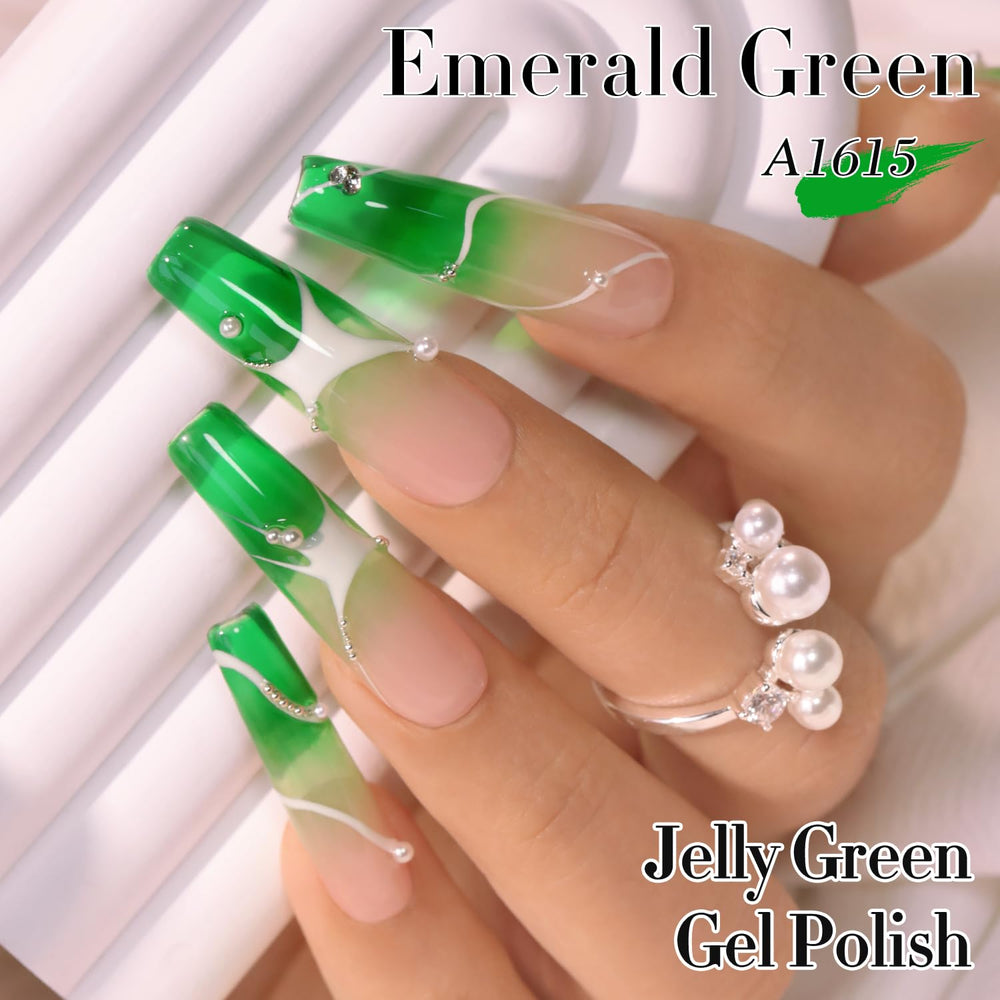 Double Rhythm brush stroke of crystal green showing smooth application and coverage
