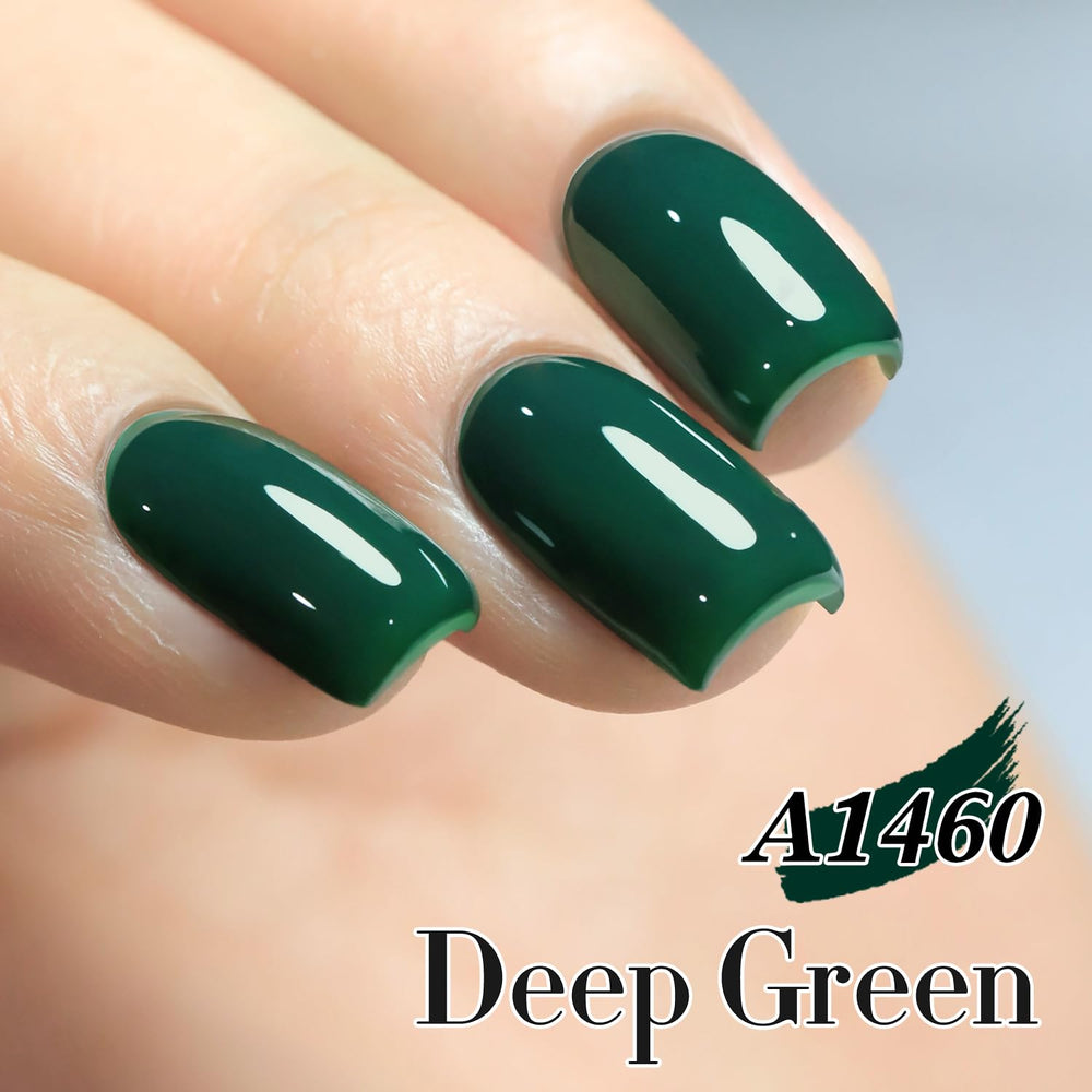 Double Rhythm cured manicure on hand displaying salon-grade high gloss