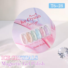 Double Rhythm cured nails close-up displaying sharp cat-eye line and salon-grade shine