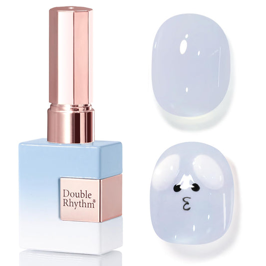 Double Rhythm front bottle blue A1624 showing color and sleek packaging benefit visible