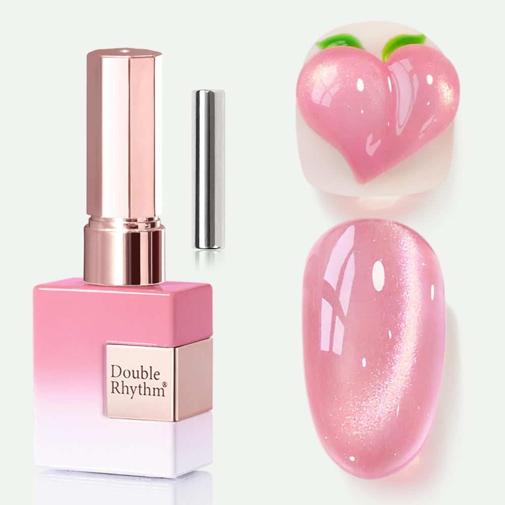Double Rhythm front bottle showing fruit purple pink color and volume benefit