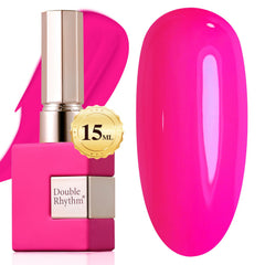 Double Rhythm front bottle hot pink showing vibrant color and salon shine