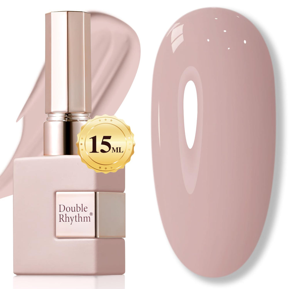 Double Rhythm front bottle showing milky khaki shade and easy storage benefit