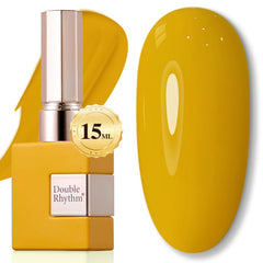Double Rhythm bottle front view showing pure sheer yellow and salon-ready gloss