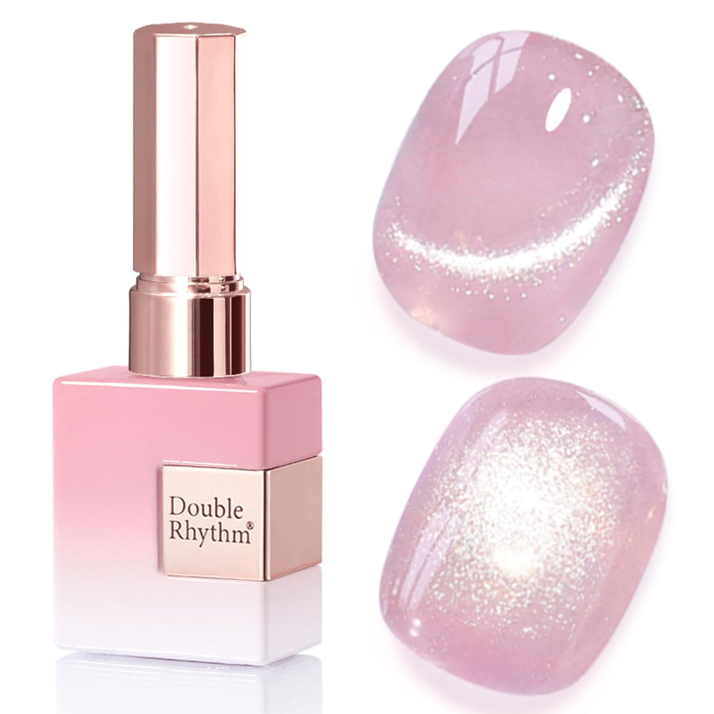 Double Rhythm bottle front view showing purple-pink shimmer and magnetic gel