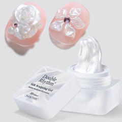 Double Rhythm front jar Silver-Silk 01 showing label and container, highlights portability