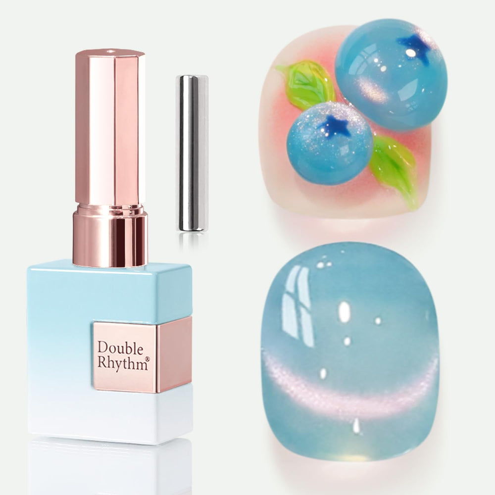 Double Rhythm front packaging showing fruit teal green color and size benefit