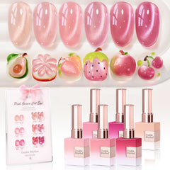 Double Rhythm front packaging showing six bottles and benefit of consistent color