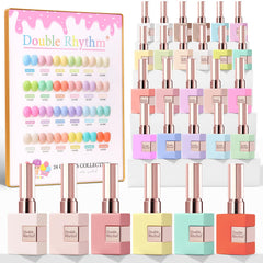 Double Rhythm front packaging showing full pastel candy kit and contents for easy selection