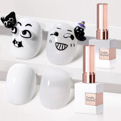 Double Rhythm front packaging shows both white and black gels for versatile looks