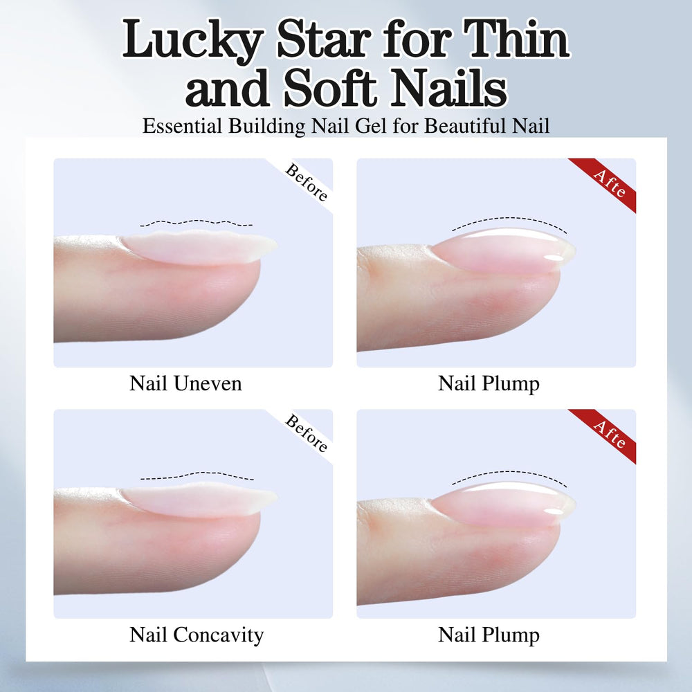 Cured Double Rhythm nails with high-gloss finish showing lasting shine