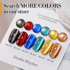 Double Rhythm worn at party showing holographic shimmer and eye-catching look