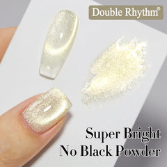 Double Rhythm magnet effect close-up displaying holographic cat-eye shimmer benefit
