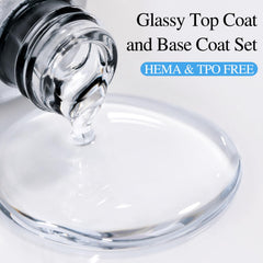 Double Rhythm golden top coat bottle detail highlighting easy application