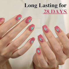Double Rhythm polished hand in salon demonstrating magnetic effect benefit