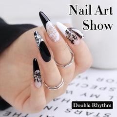 Double Rhythm home manicure lifestyle scene showing easy at-home use