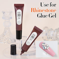 Double Rhythm user applying gel for easy DIY nail art