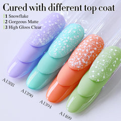 Double Rhythm being applied in a manicure for salon-quality finish