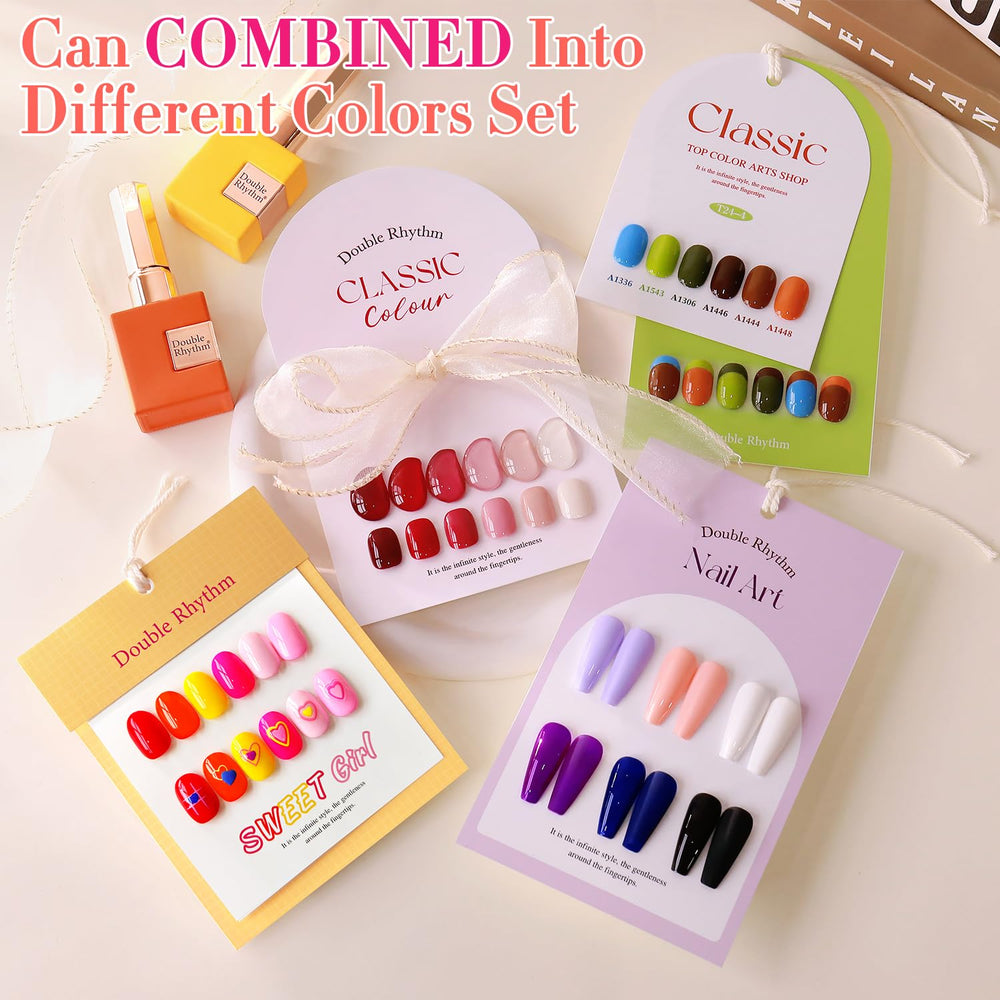 Double Rhythm application on nails mid-manicure, illustrating easy DIY curing steps