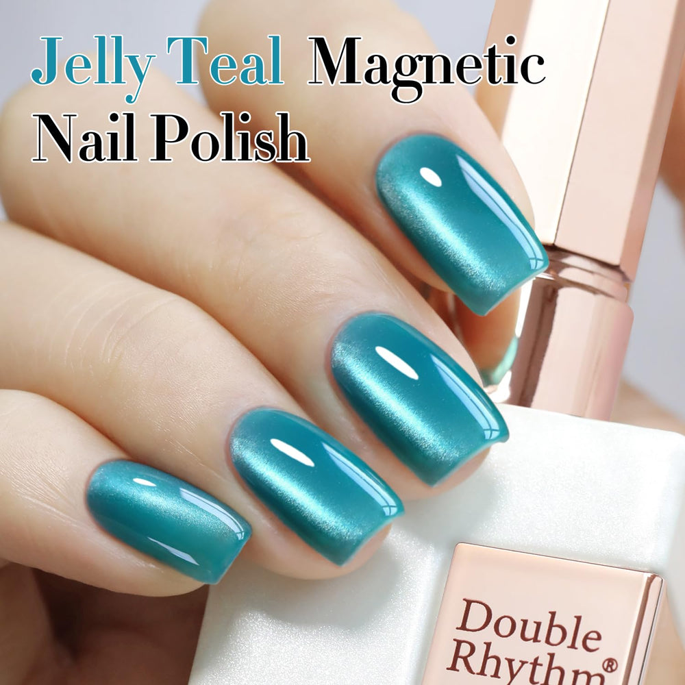 Double Rhythm brush stroke close-up showing smooth gel texture and easy application benefit