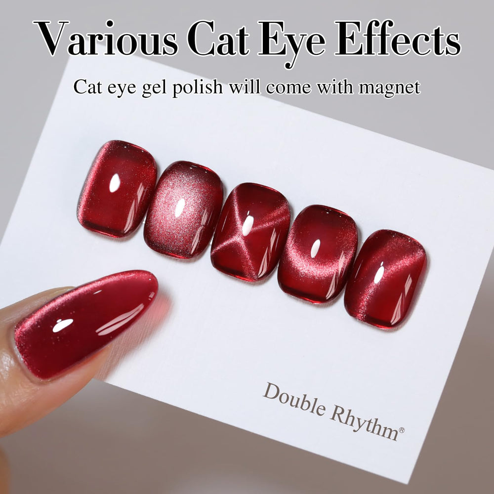 Double Rhythm label close-up highlighting ingredients and toxin-free formulation benefits