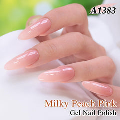 Double Rhythm layered French design demonstrating soft peach-pink depth