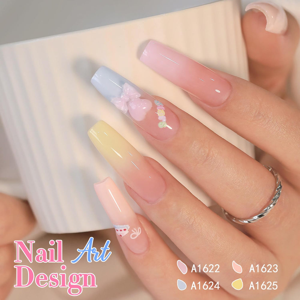 Double Rhythm layered manicure before and after showing depth change and customizable finish benefit