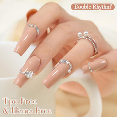 Double Rhythm layered swatches side-by-side showing translucency options