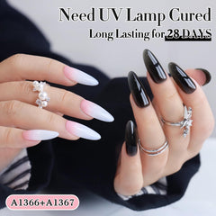 Double Rhythm manicure scene on desk showing at-home DIY convenience benefit