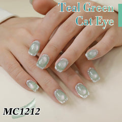 Double Rhythm texture swatch on tip showing holographic shimmer and smooth coverage