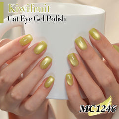 Double Rhythm magnet held over nail demonstrating cat-eye effect for precision lines