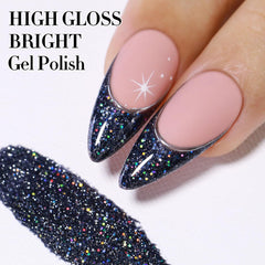 Double Rhythm magnetic effect with tool creating cat-eye shimmer for striking nails