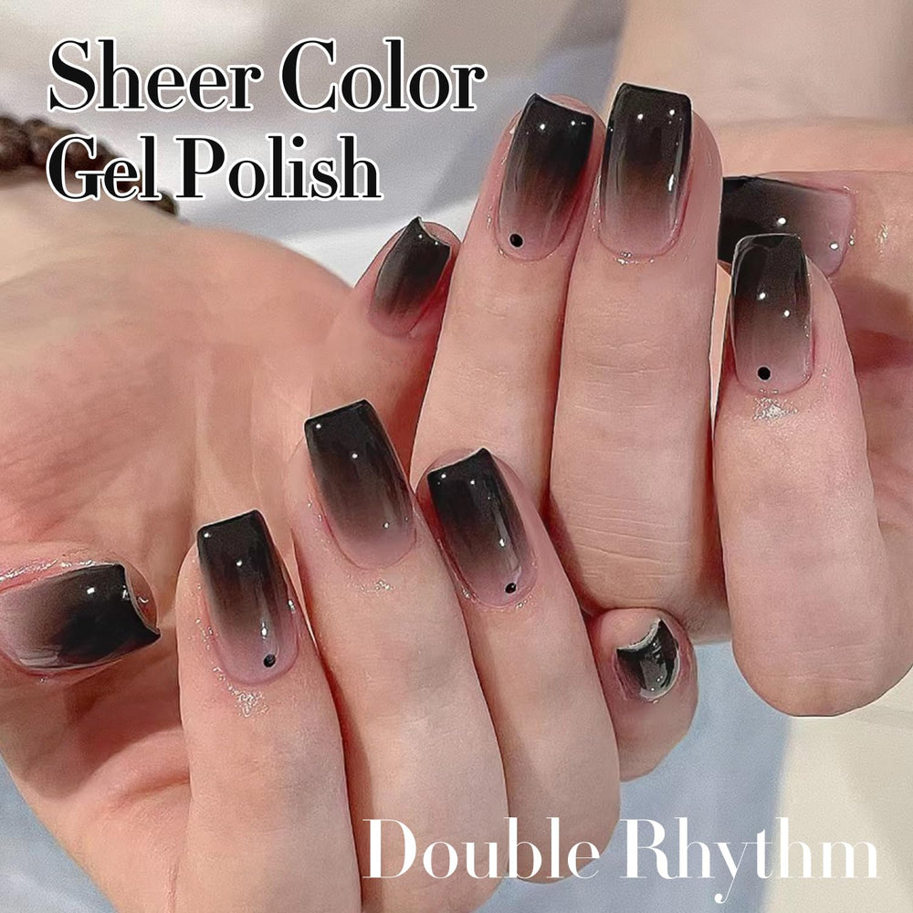 Double Rhythm French manicure example illustrating subtle tip definition and control