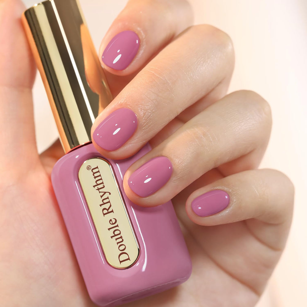 Double Rhythm bottle front view showing milky purple shade and neat design for color preview