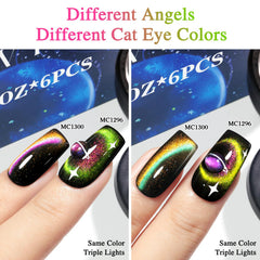 Double Rhythm nails in use showing galaxy-style manicure for eye-catching finish