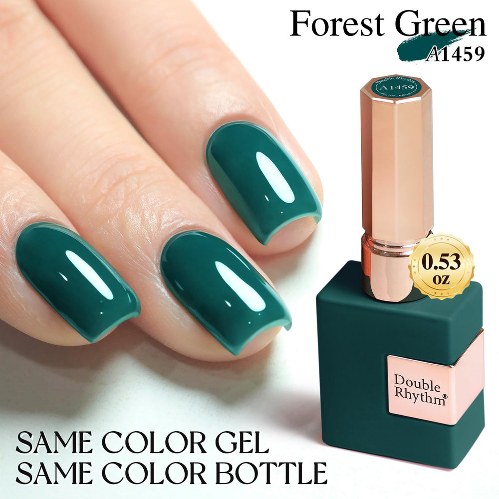 Double Rhythm close-up of manicured nail showing high gloss benefit