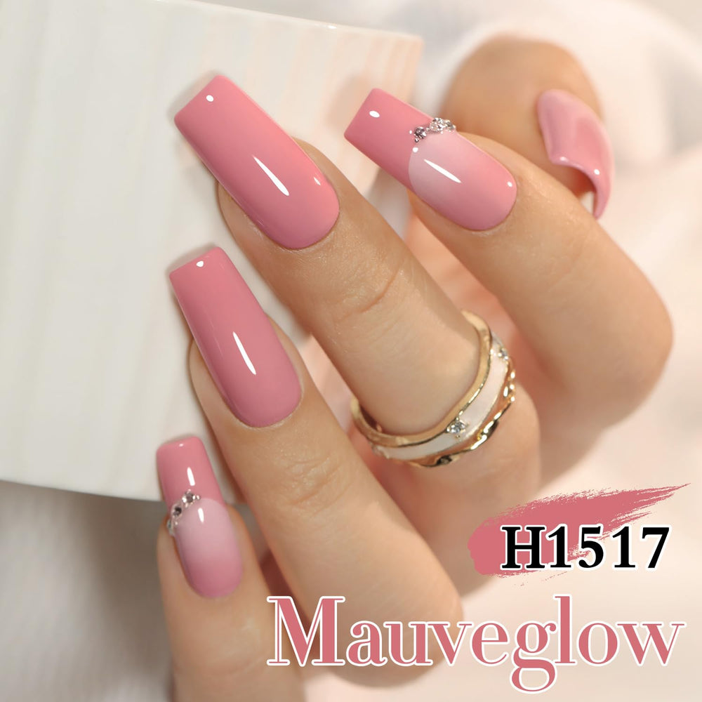 Double Rhythm nail on hand during application demonstrating easy DIY use