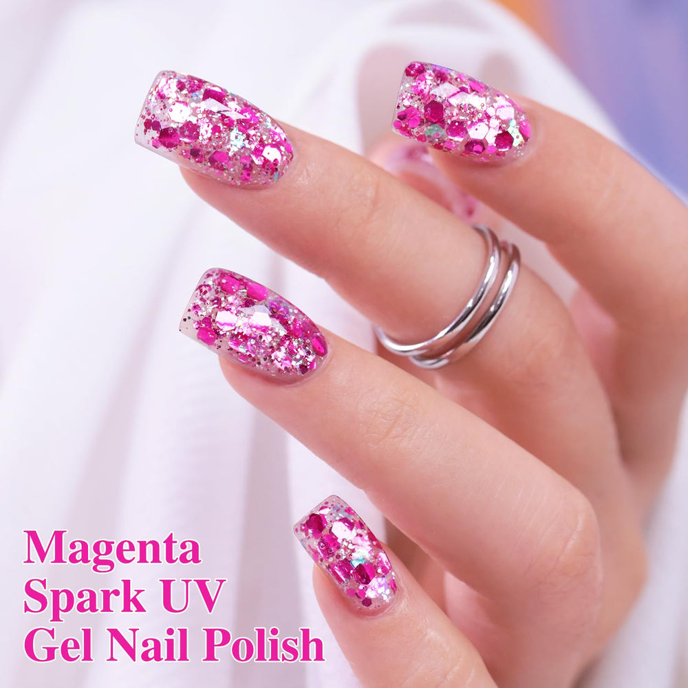 Double Rhythm nail swatches displaying holographic finish for style inspiration