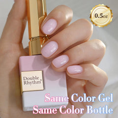 Double Rhythm single-finger swatch illustrating milky pastel payoff for style ideas