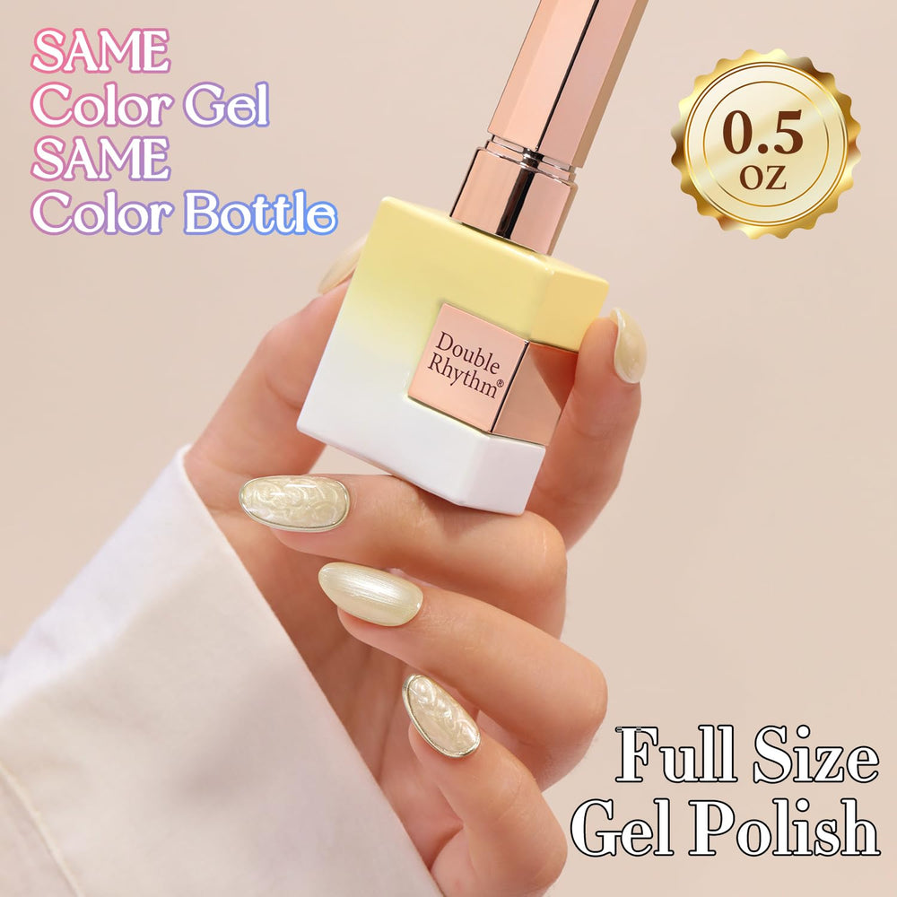 Manicure in use curing under LED lamp with Double Rhythm polish for durable shine