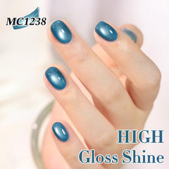 Double Rhythm manicured hands typing at desk showing wearable sparkle benefit