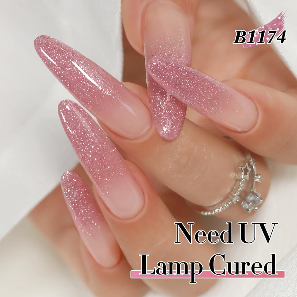 Double Rhythm being applied under LED lamp demonstrating quick curing and glossy results