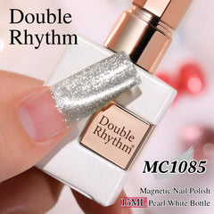 Double Rhythm on-nail swatch displayed on hand demonstrating salon-quality finish